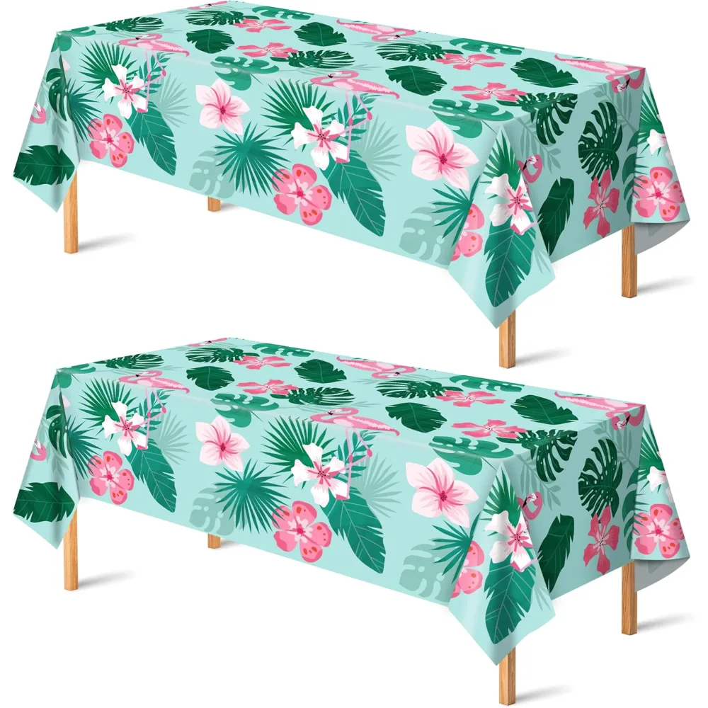 Luau Party Decorations Plastic Tablecloth for Tropical Party