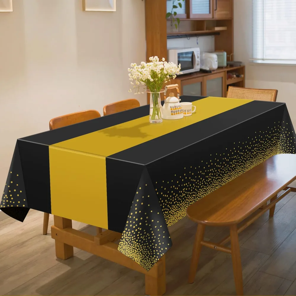 New Years Decorations 2027-4 Pack Disposable Plastic Table, view 5