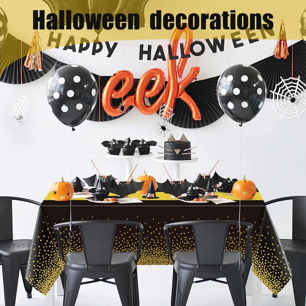New Years Decorations 2027-4 Pack Disposable Plastic Table, view 6