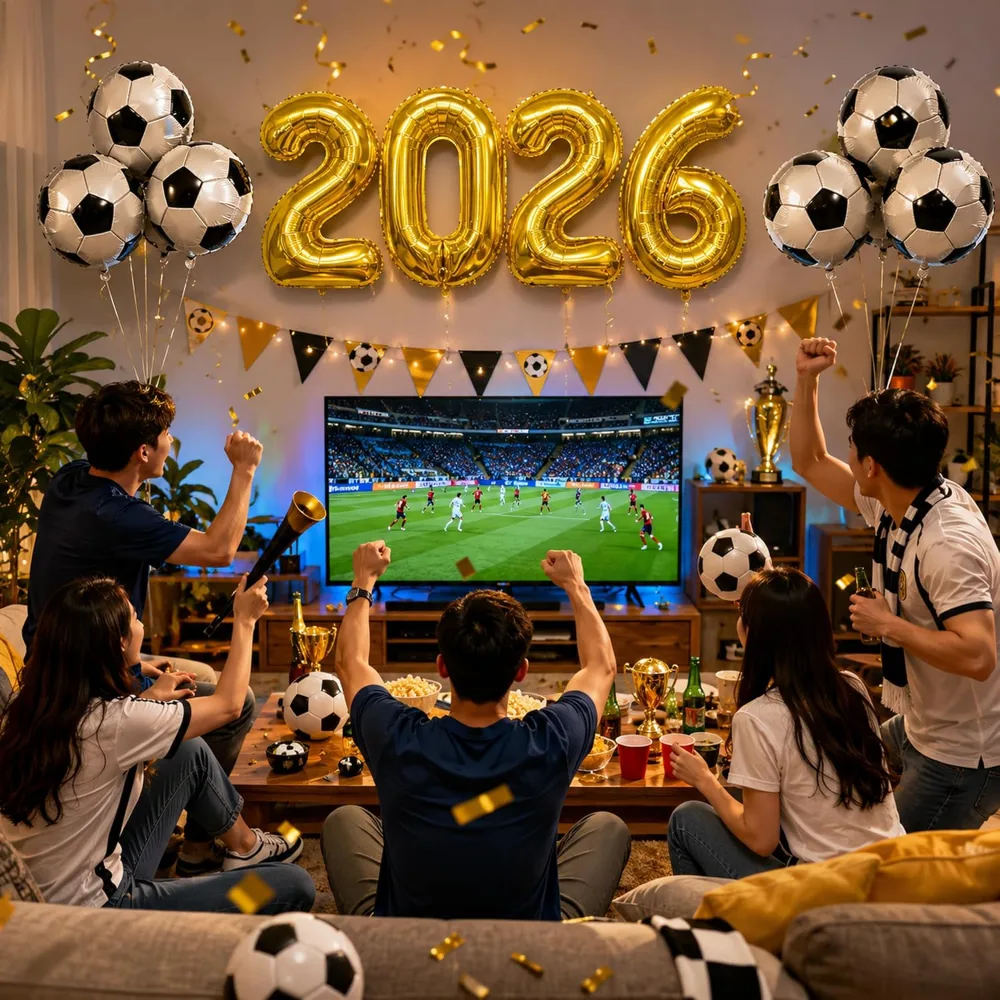 OHOME 2026 Soccer Party Decorations Kit, view 2