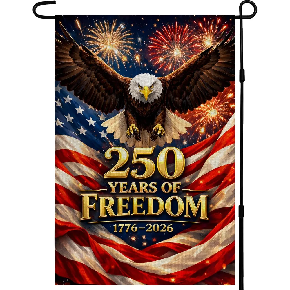 OHOME 250 Anniversary USA Garden Flag