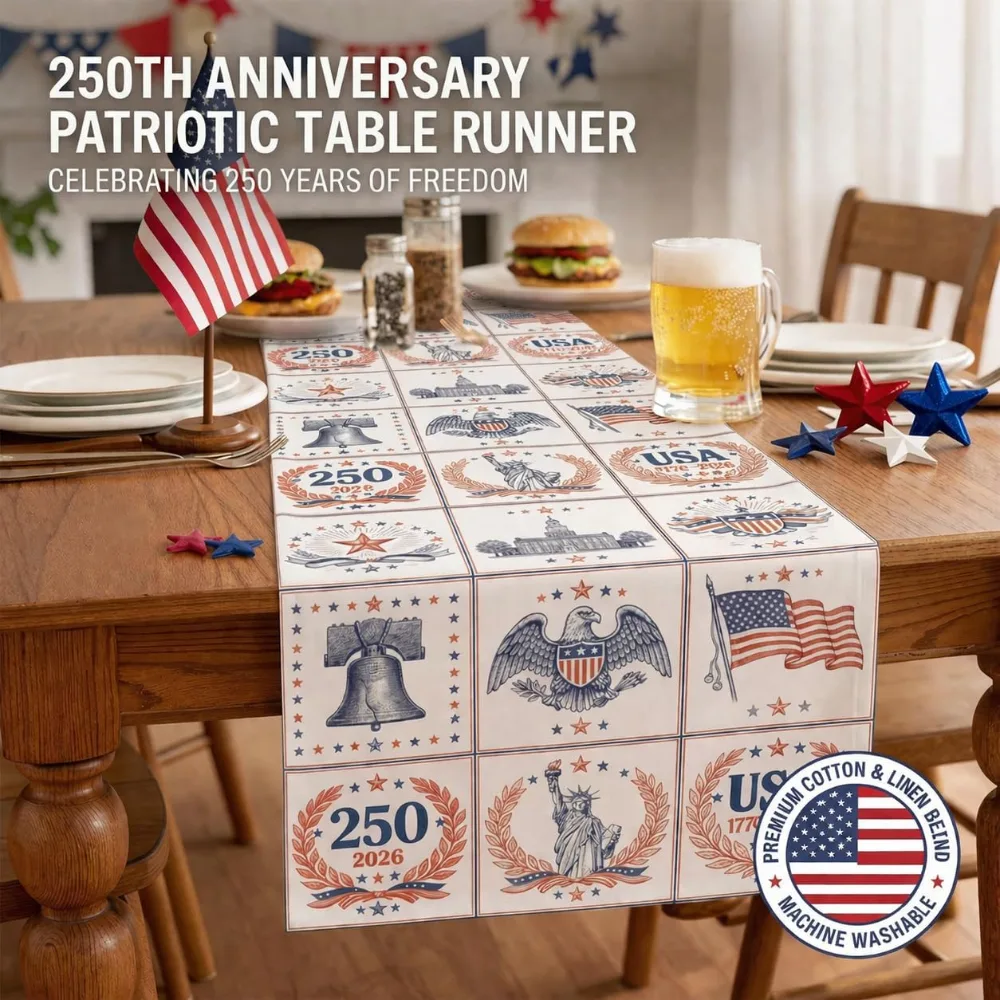 OHOME 250th Anniversary Decorations 250th Anniversary Patriotic, view 3