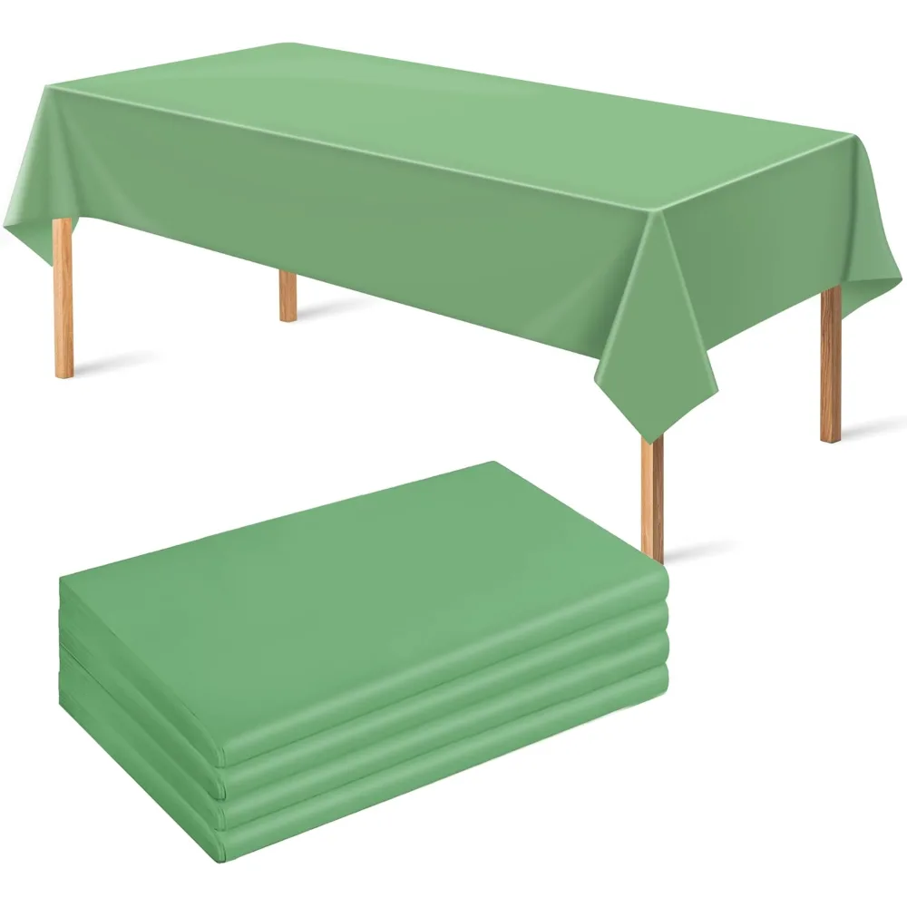 OHOME 3 Pack Sage Green Tablecloth