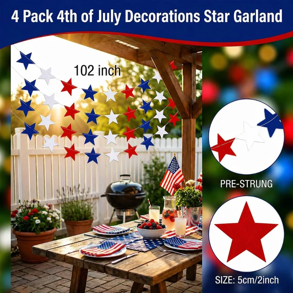 OHOME 4th of July Decorations, view 2
