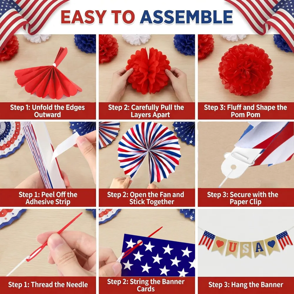 OHOME 4th of July Decorations, view 4
