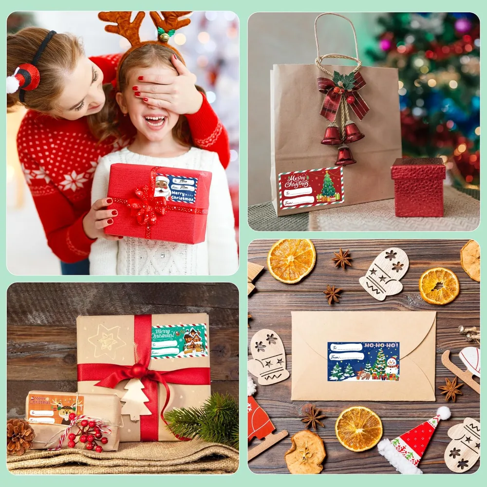 OHOME 500 PCS Christmas Gift Tags, view 4