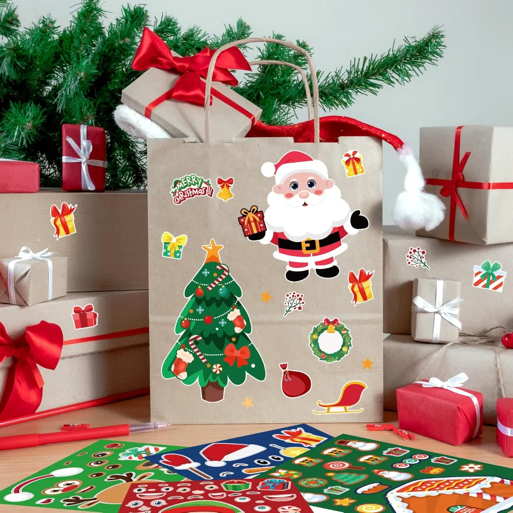 OHOME 500 PCS Christmas Gift Tags with Christmas Stickers, view 6
