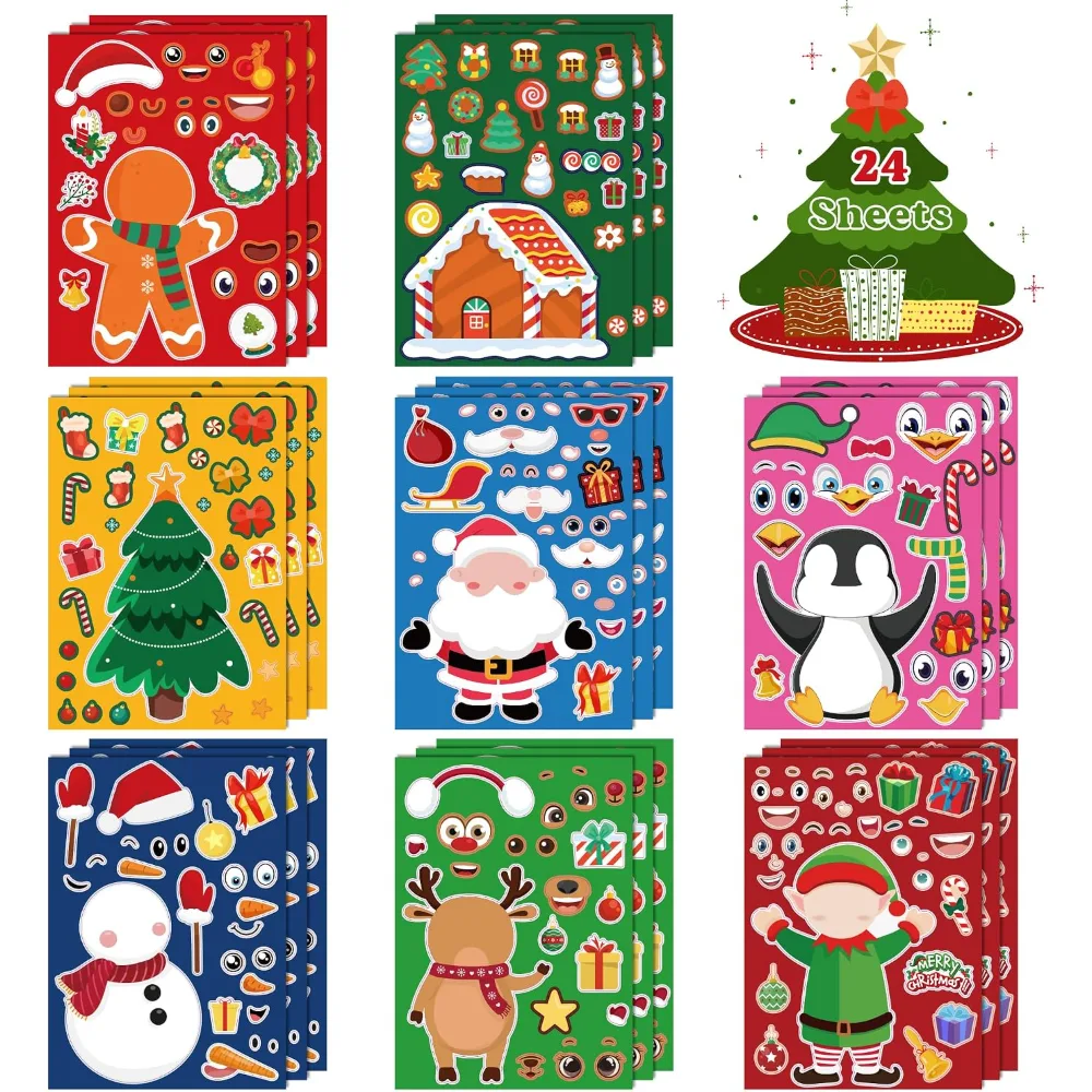 OHOME 500 PCS Christmas Gift Tags with Christmas Stickers