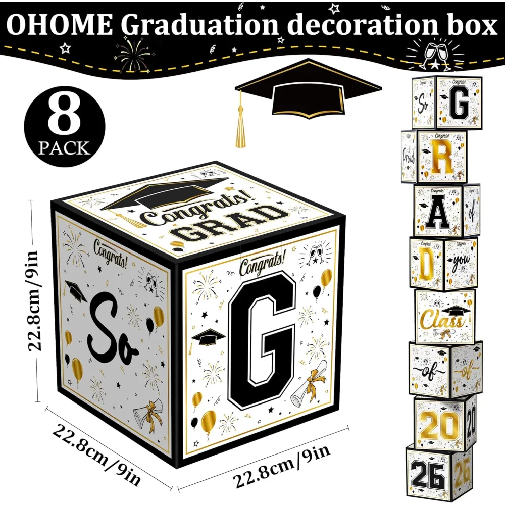OHOME 8 Pack Graduation Decorations 2026 2027, view 3