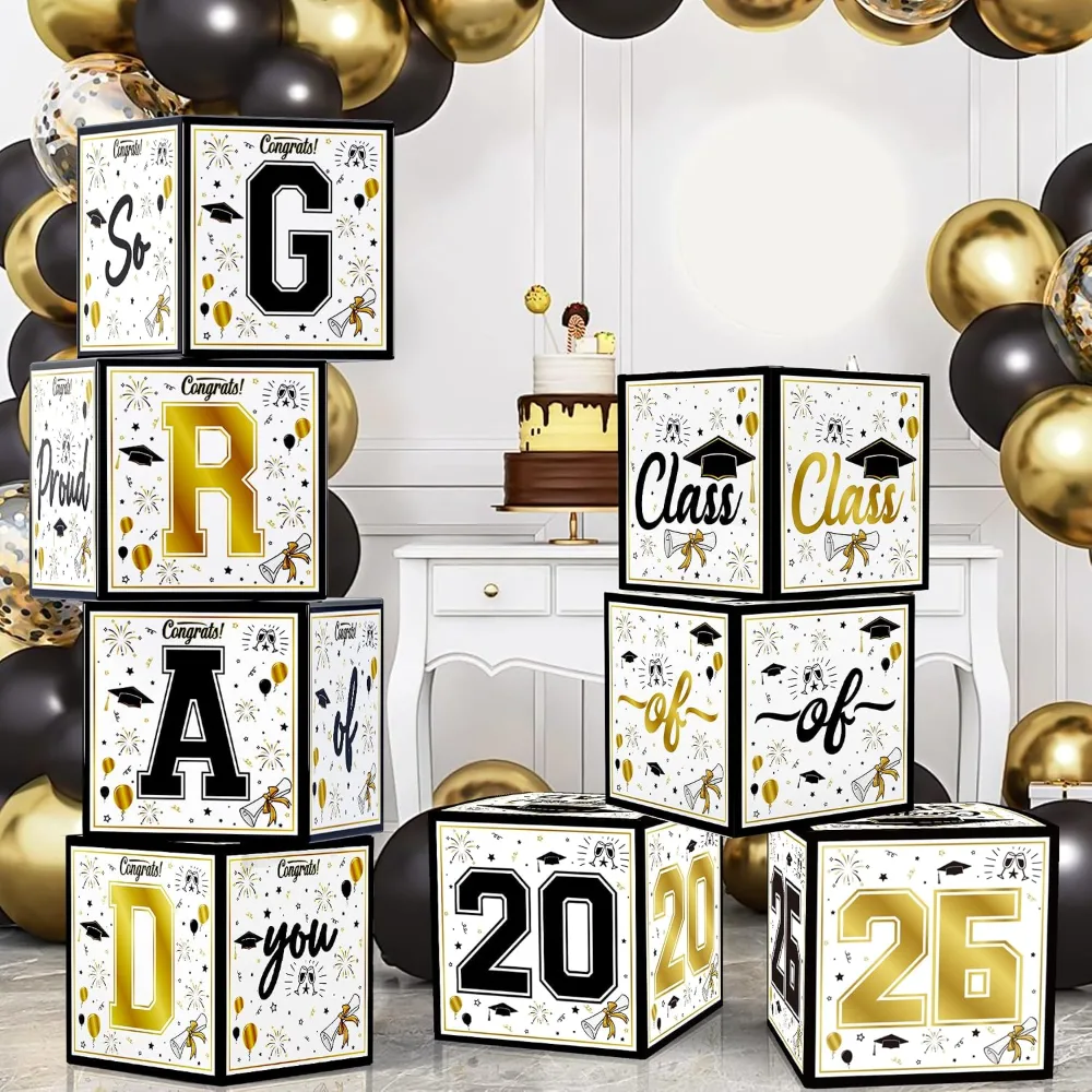 OHOME 8 Pack Graduation Decorations 2026 2027