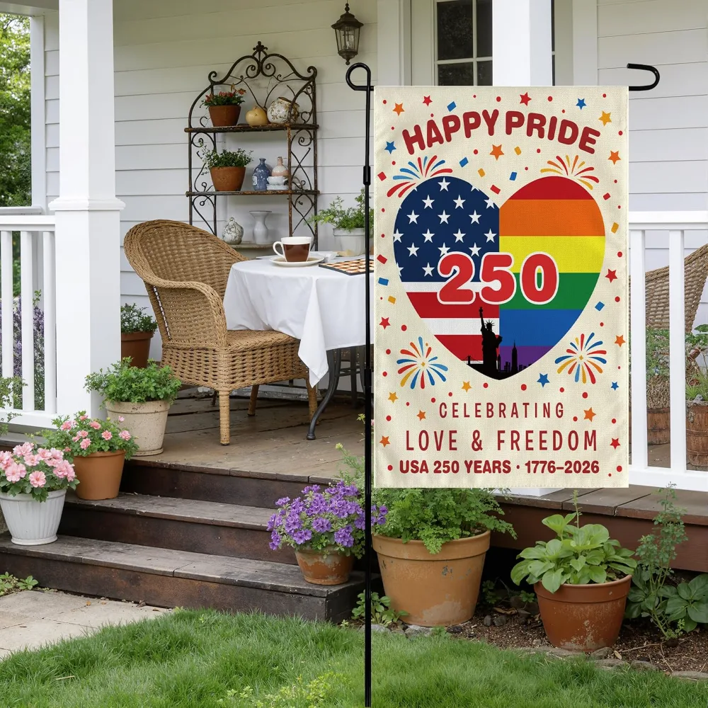 Pride Decorations 4th of July Garden Flag, view 4