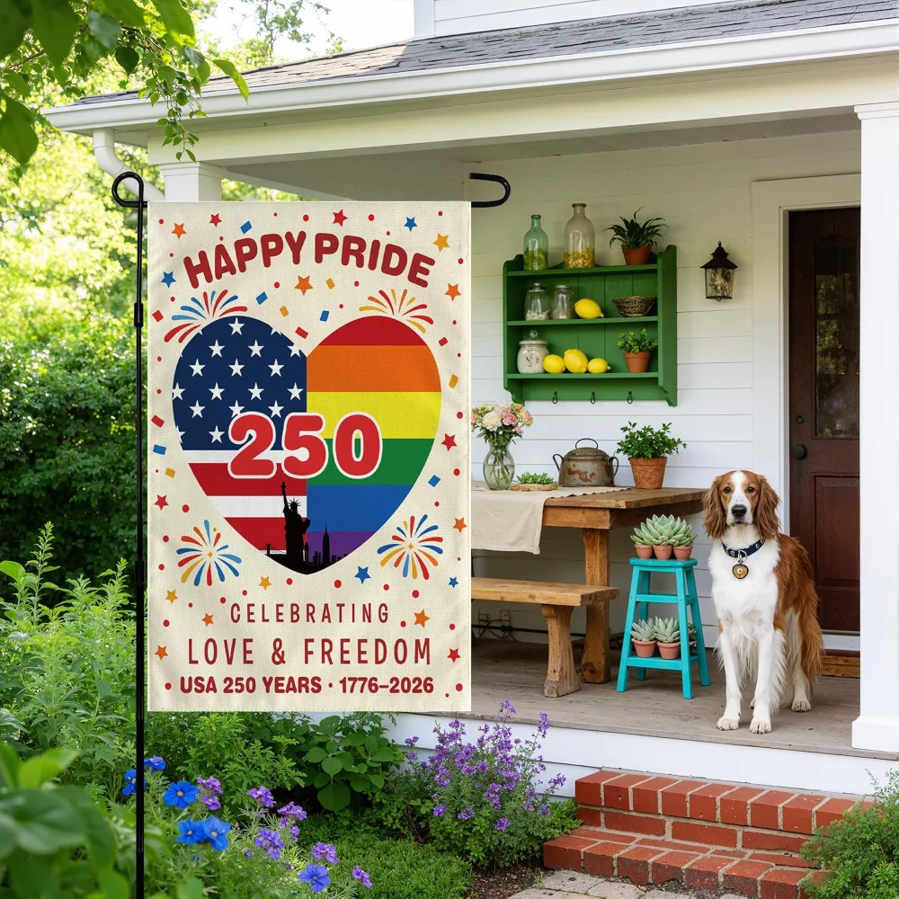 Pride Decorations 4th of July Garden Flag, view 6
