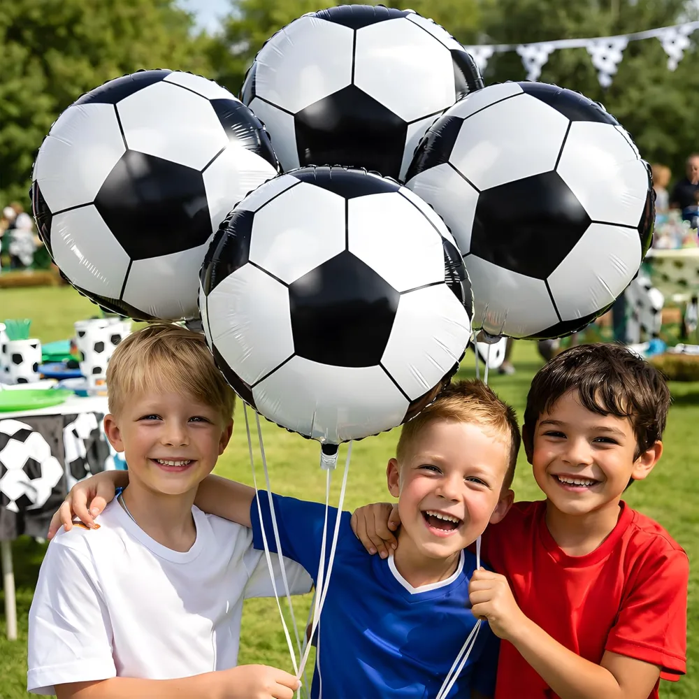 Soccer Party Decorations 18 Inch Soccer Balloons for Soccer, view 5