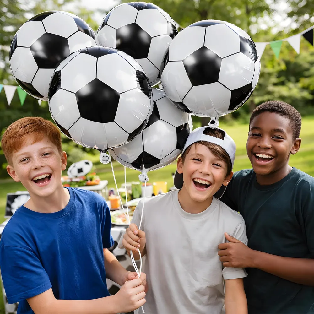 Soccer Party Decorations 18 Inch Soccer Balloons for Soccer, view 6