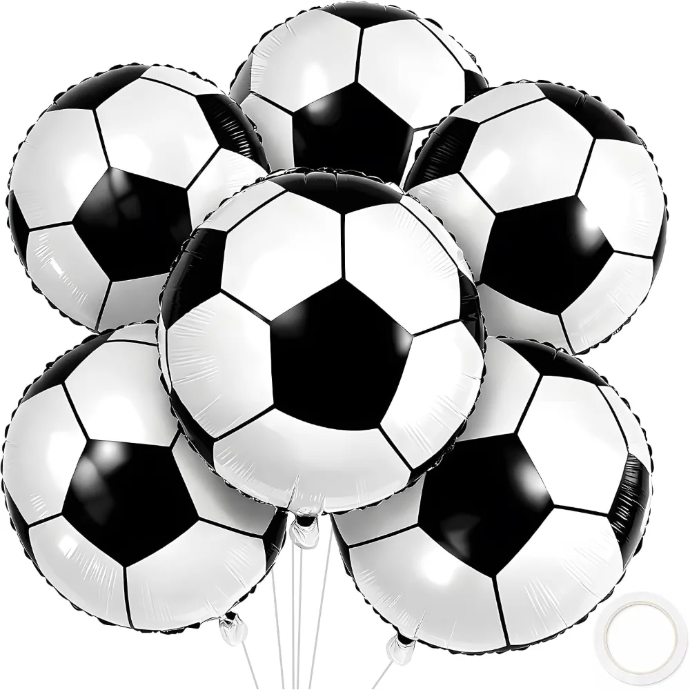 Soccer Party Decorations 18 Inch Soccer Balloons for Soccer