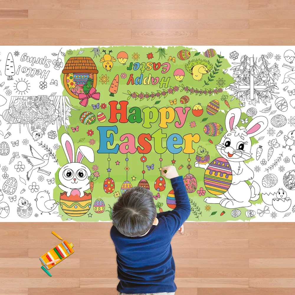 St. Patrick's Day Giant Coloring Poster/Tablecloth, view 6