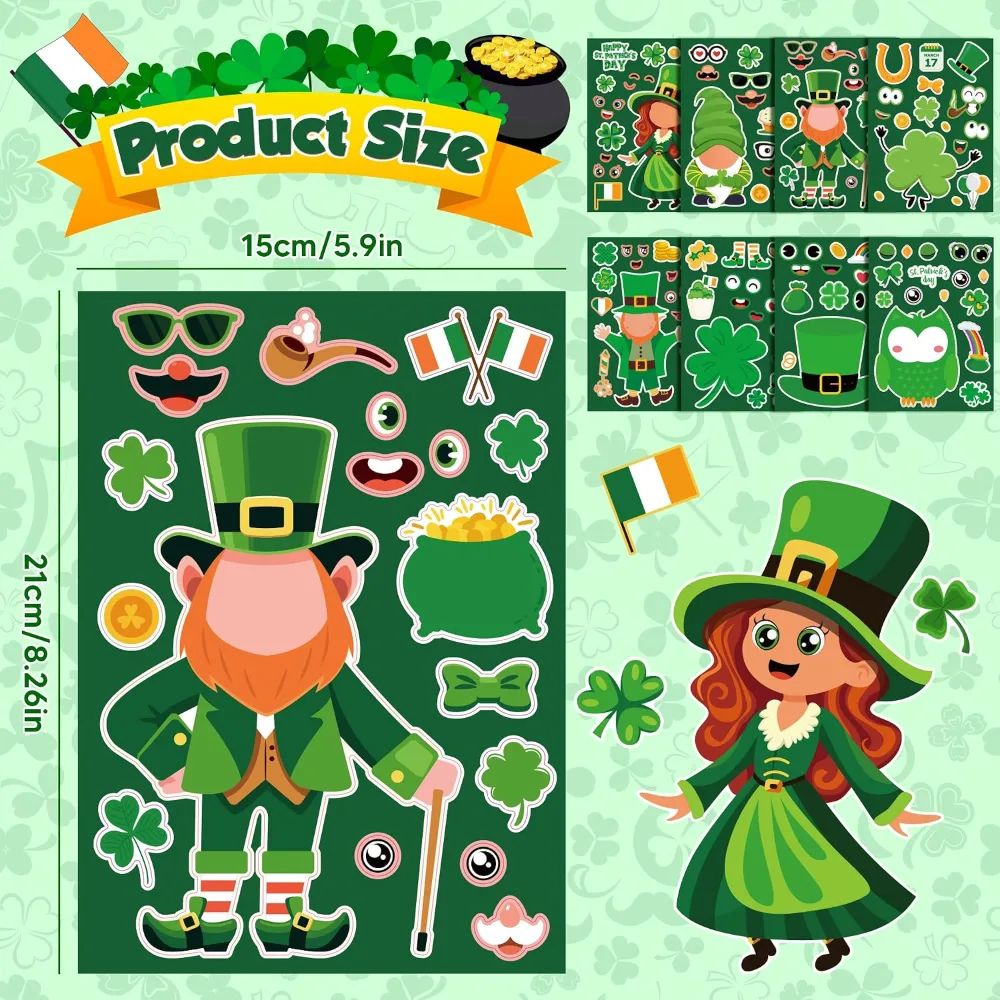 St Patricks Day Stickers, view 2