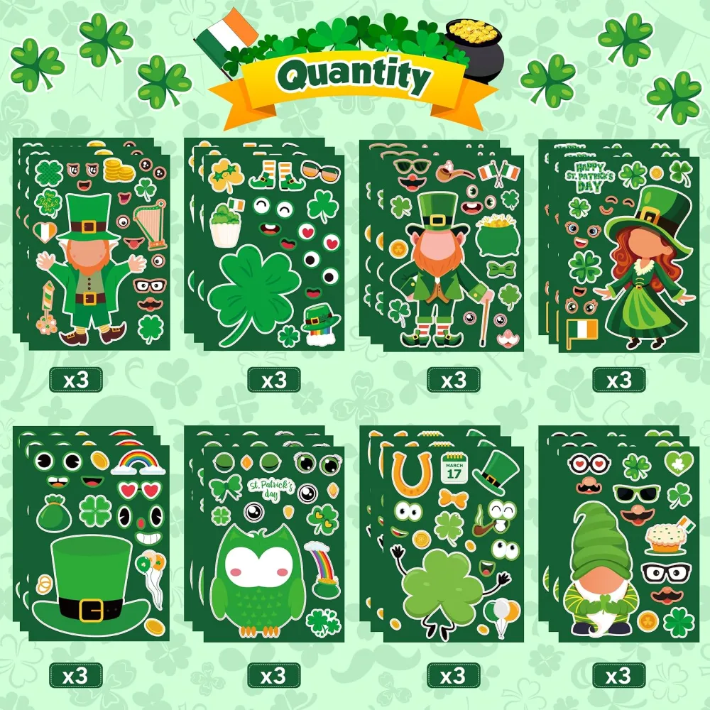 St Patricks Day Stickers, view 3