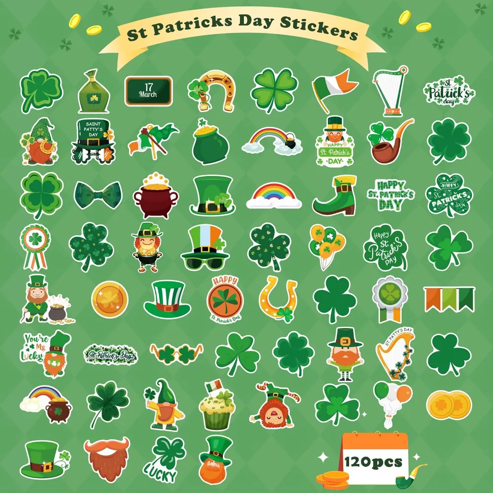 St Patricks Day Stickers for Kids, view 2