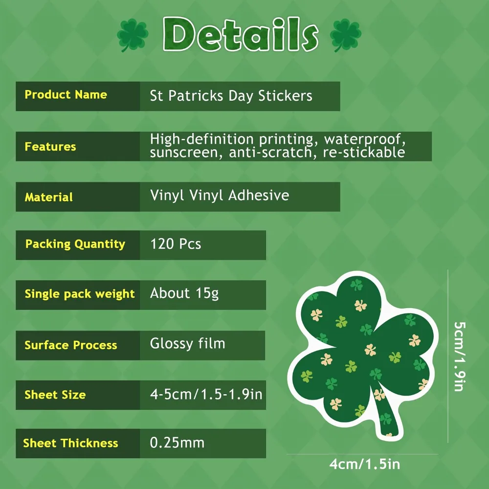 St Patricks Day Stickers for Kids, view 6