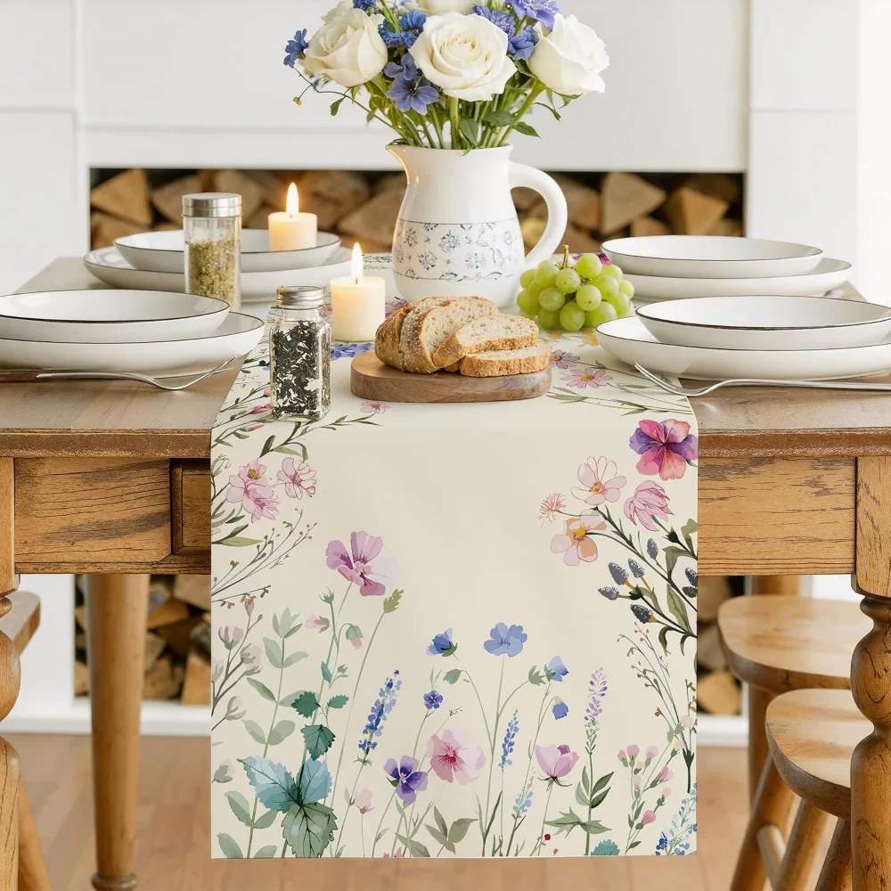 Summer Decorations Daisy Eucalyptus Lavender Floral Leaves, view 5