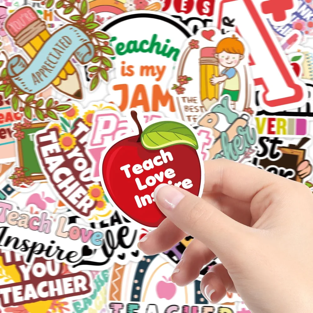 Teacher Appreciation Gifts 100 PCS Funny Teacher Stickers, view 3