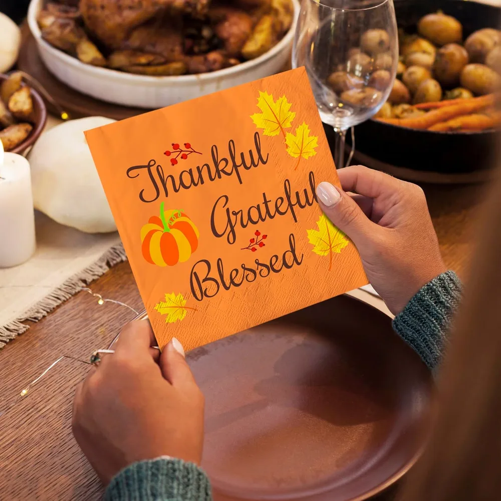 Thanksgiving Napkins Thanksgiving Table Decor for Indoor, view 5