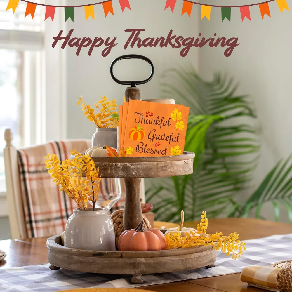 Thanksgiving Napkins Thanksgiving Table Decor for Indoor, view 6
