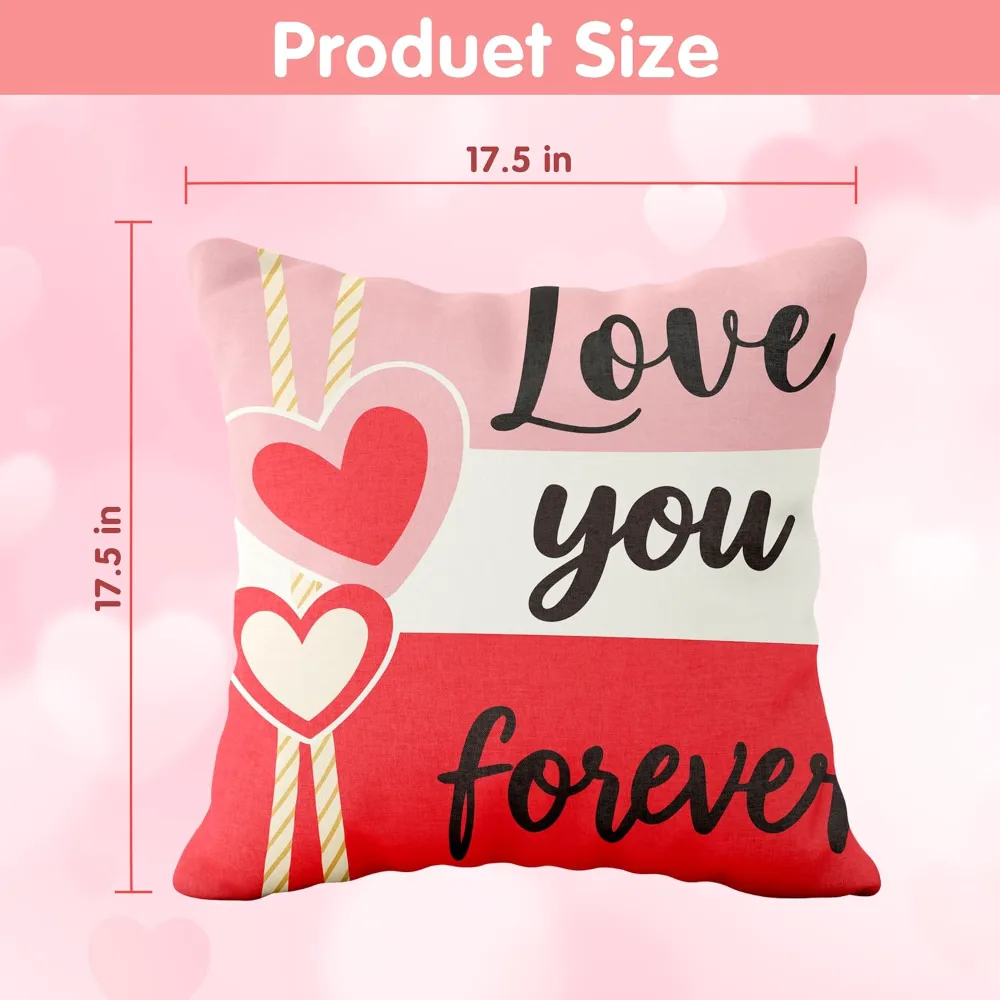 Valentines Day Decorations -Valentine's Pillows Covers 18x18, view 2