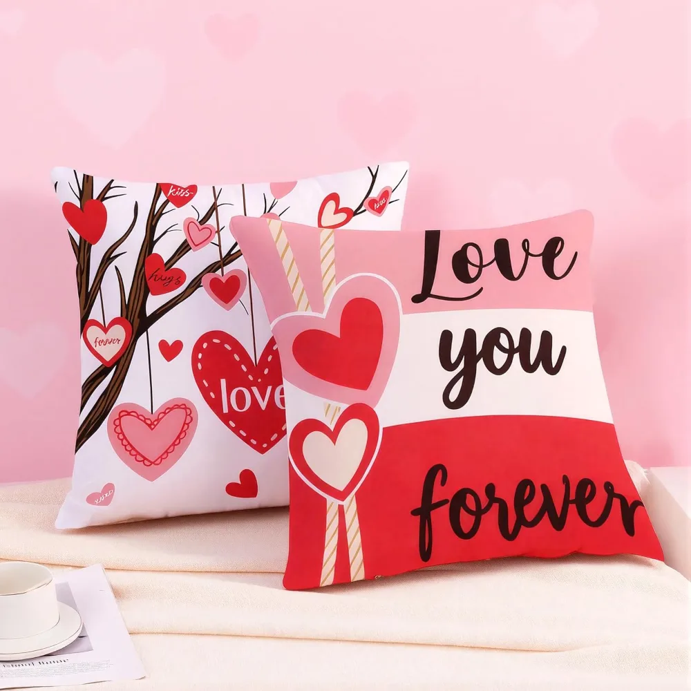 Valentines Day Decorations -Valentine's Pillows Covers 18x18, view 4
