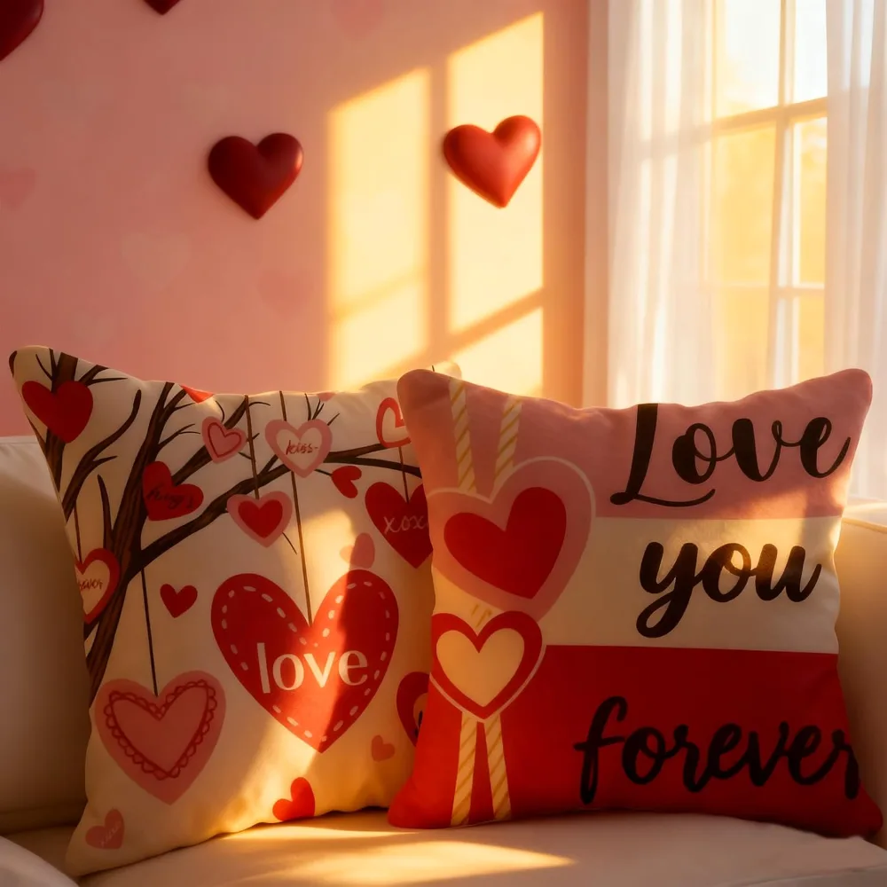 Valentines Day Decorations -Valentine's Pillows Covers 18x18, view 5