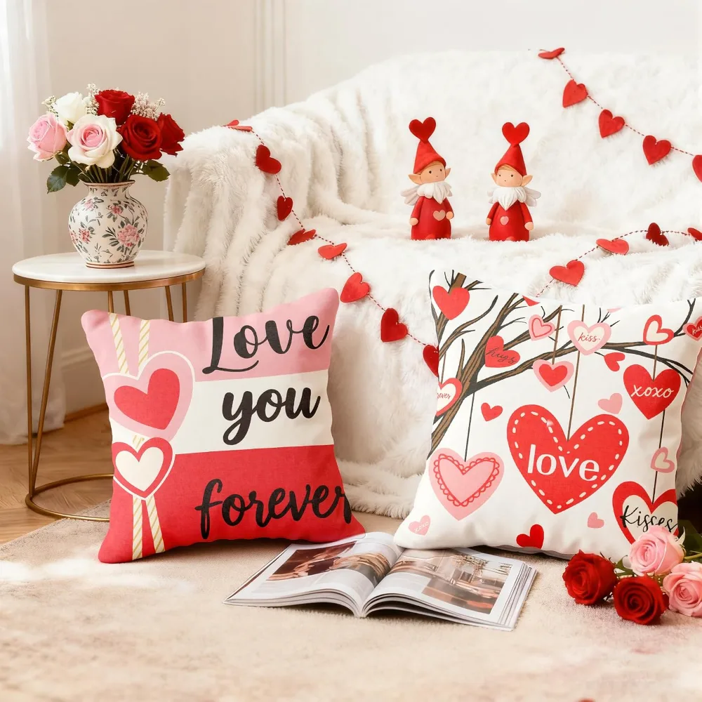 Valentines Day Decorations -Valentine's Pillows Covers 18x18, view 6