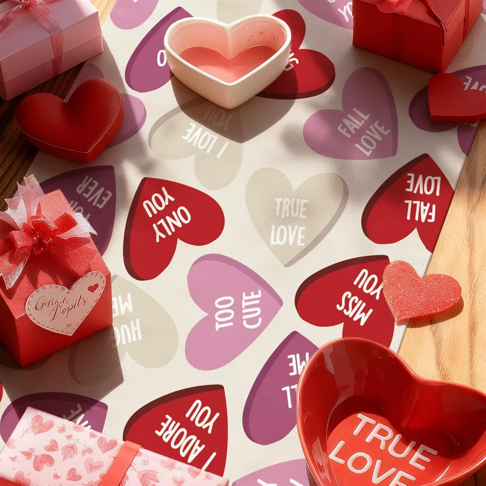 Valentines Day Decorations Valentines Table Runner, view 6