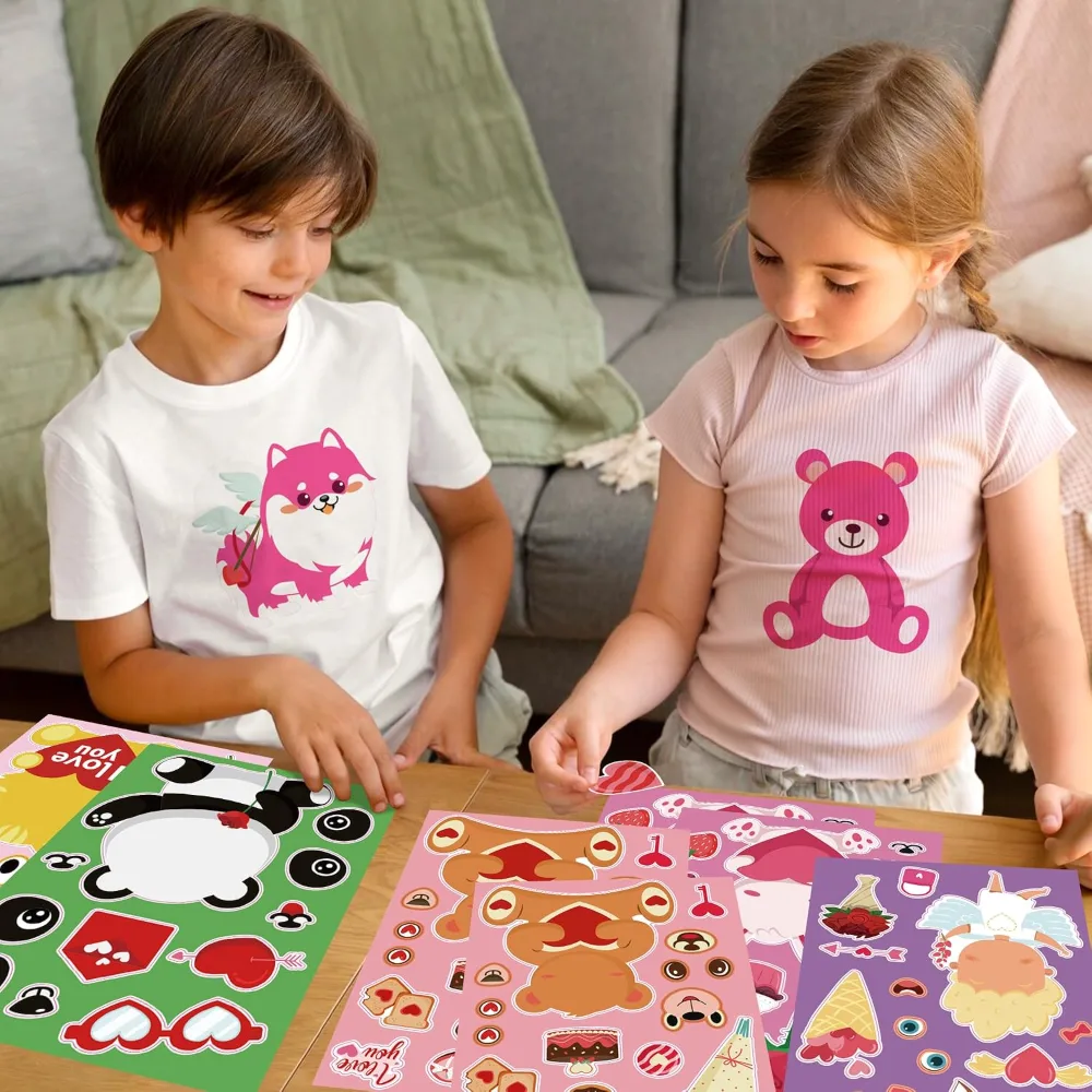 Valentines Stickers Valentines Day Gifts for Kids School, view 6