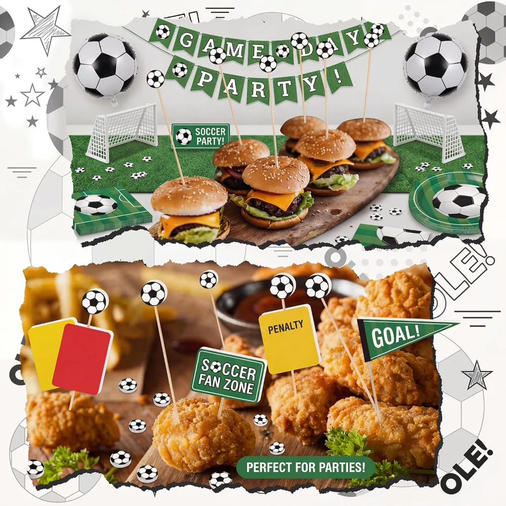 World Game Cup Decorations 2026-48 PCS Soccer Ball Cocktail, view 5