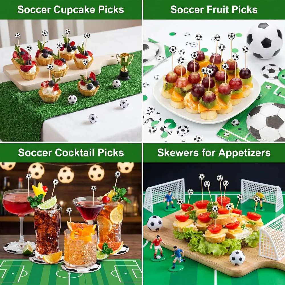 World Game Cup Decorations 2026-48 PCS Soccer Ball Cocktail, view 6