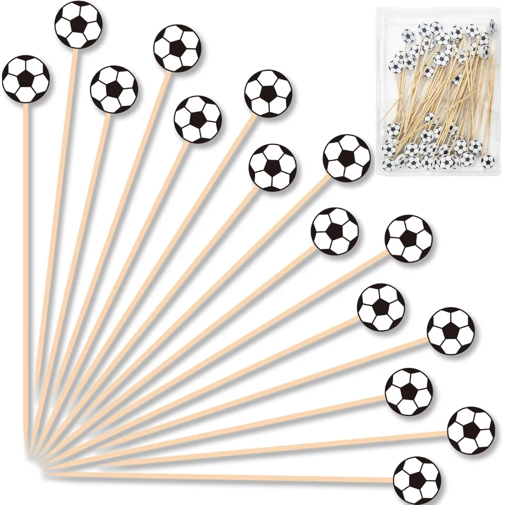 World Game Cup Decorations 2026-48 PCS Soccer Ball Cocktail
