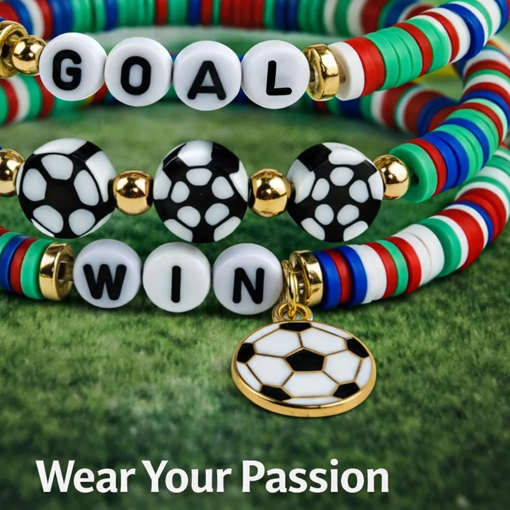 World Game Cup Soccer Jersey 2026-6 Pack USA Soccer Bracelets, view 2