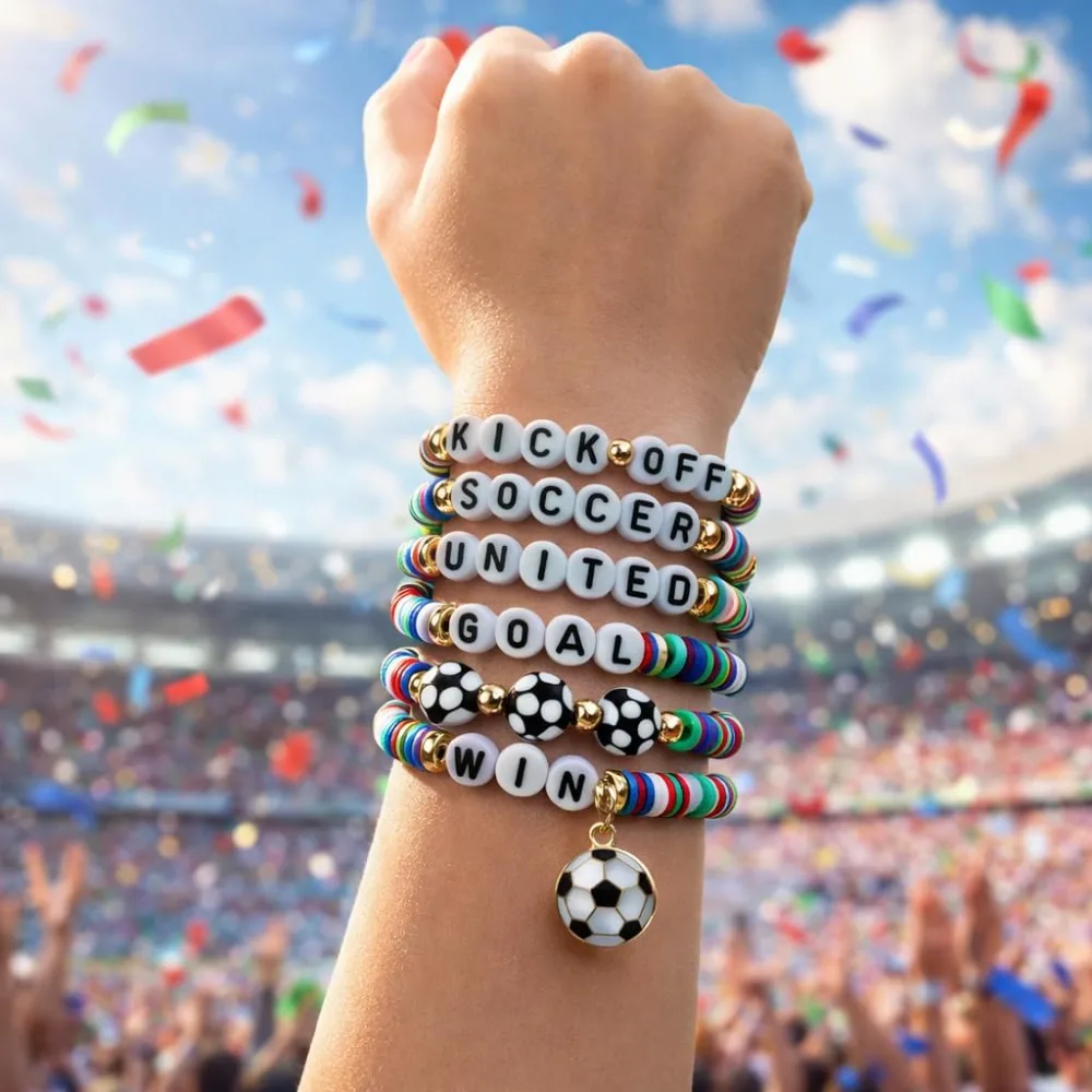 World Game Cup Soccer Jersey 2026-6 Pack USA Soccer Bracelets, view 6