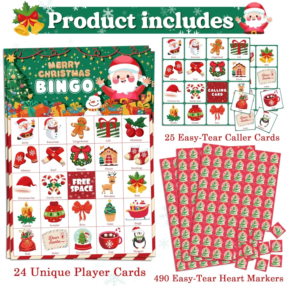 Xmas Giant Coloring Poster with Christmas Bingo, view 4