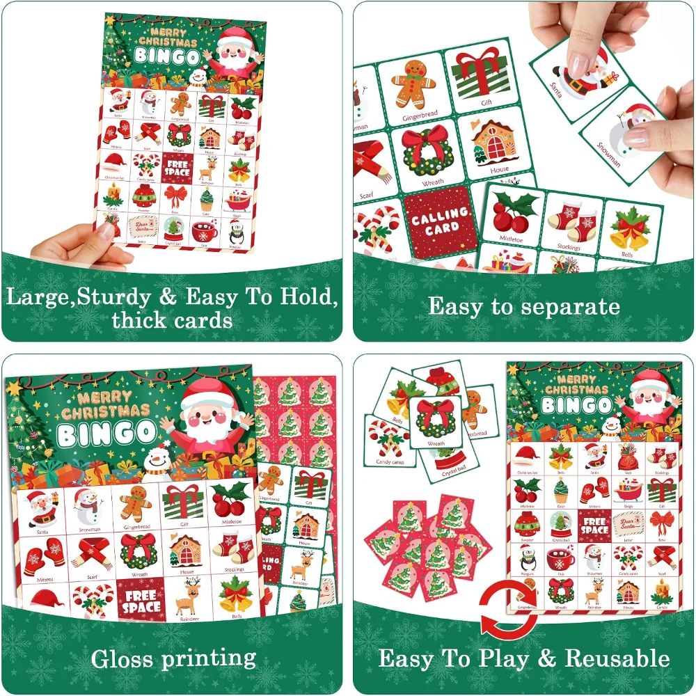 Xmas Giant Coloring Poster with Christmas Bingo, view 5