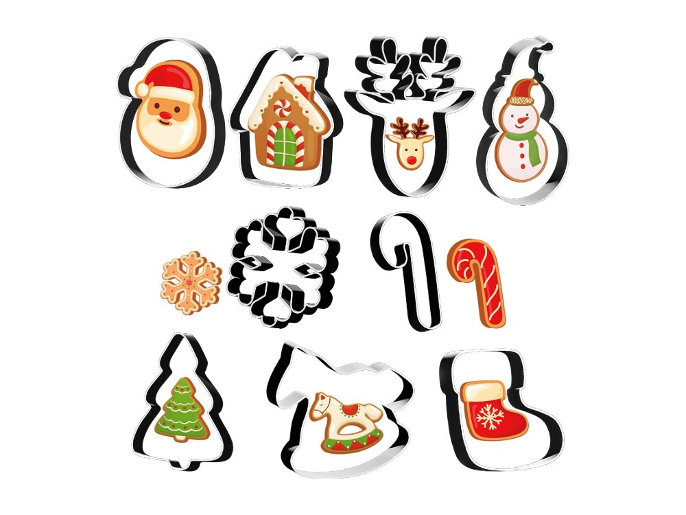 Christmas Cookie Cutters 9 PCS Christmas Party Favors