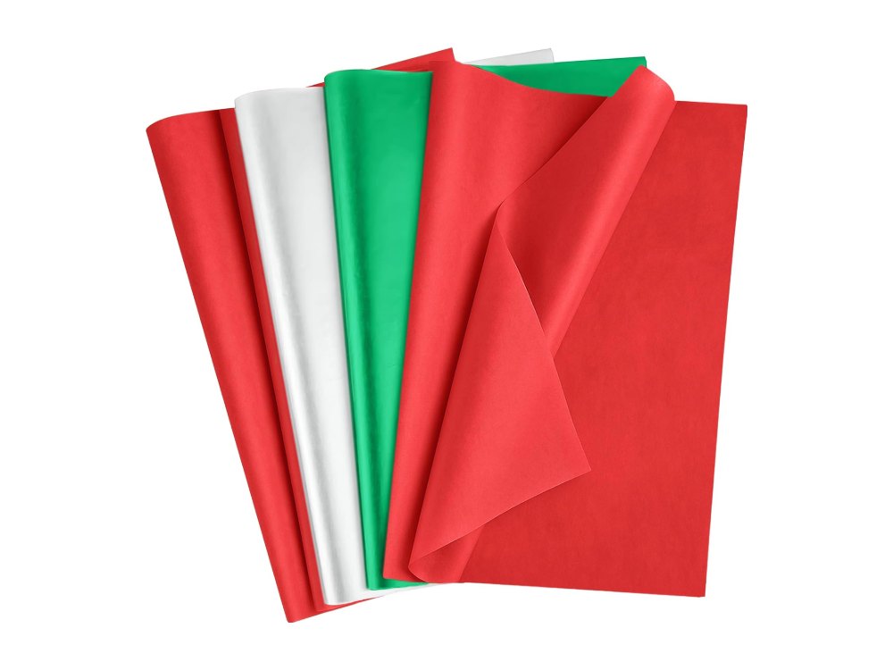 Christmas Tissue Paper 100 Sheets 20"x14" Red Green White