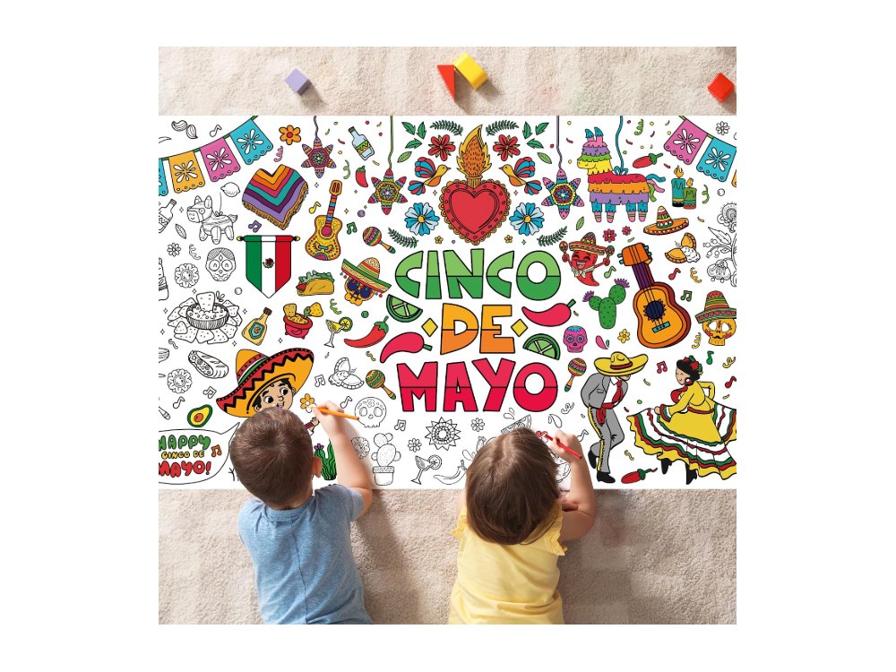 Cinco De Mayo Giant Coloring Poster/Tablecloth