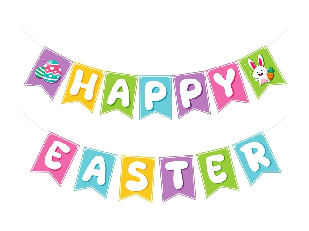 Easter Decorations Happy Easter Banner