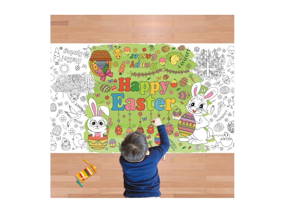 Easter Giant Coloring Poster/Tablecloth