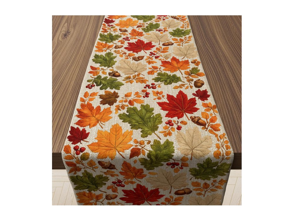 Fall Decor Fall Leaves Table Runner for Thanksgiving
