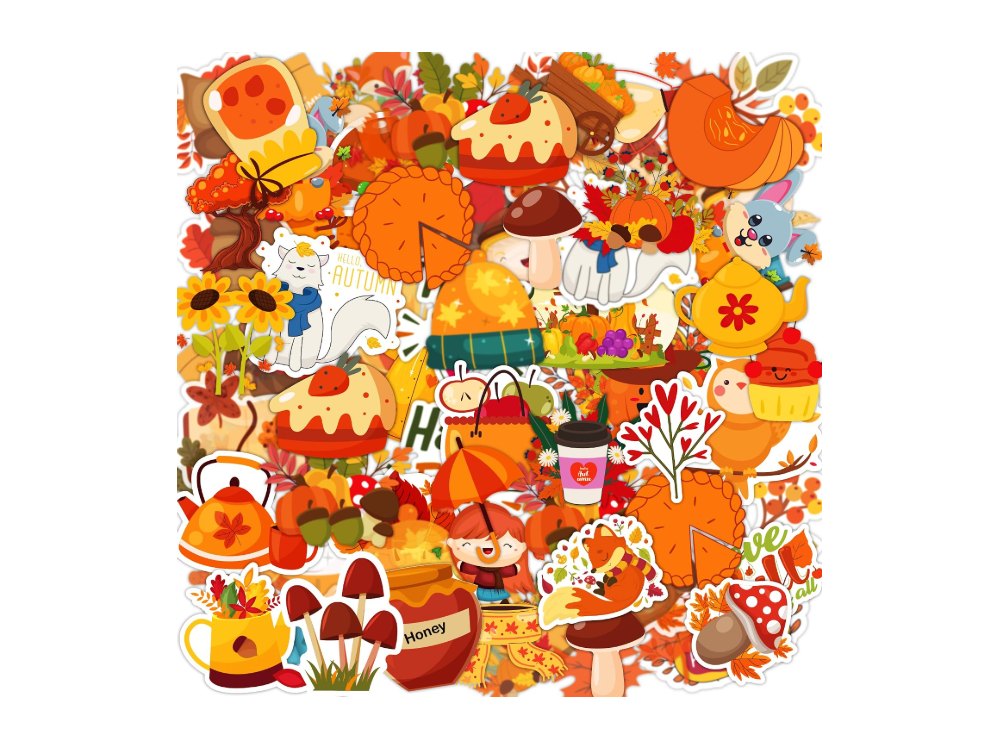 Fall Stickers 100 PCS Thanksgiving Stickers for Kids