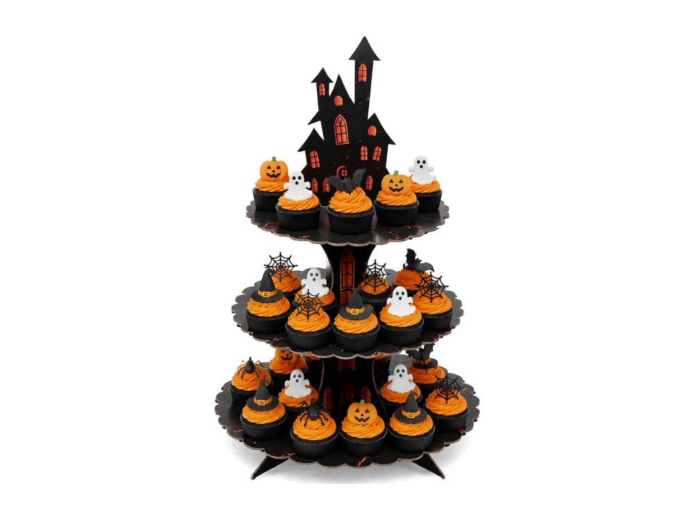 Halloween Decorations 3 Tier Cupcake Stand for Halloween