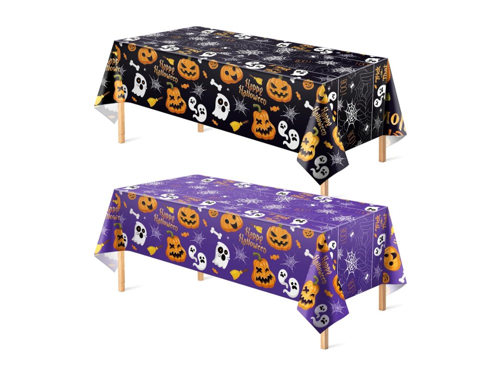 Halloween Decorations Disposable Plastic Halloween Tablecloth